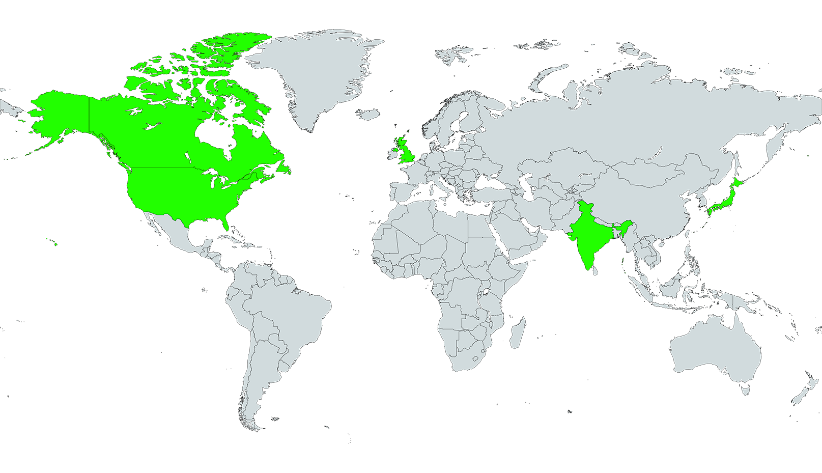 ChargePower North America Presence Map